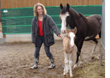Verena Hoffart mit Pepito und Allegra